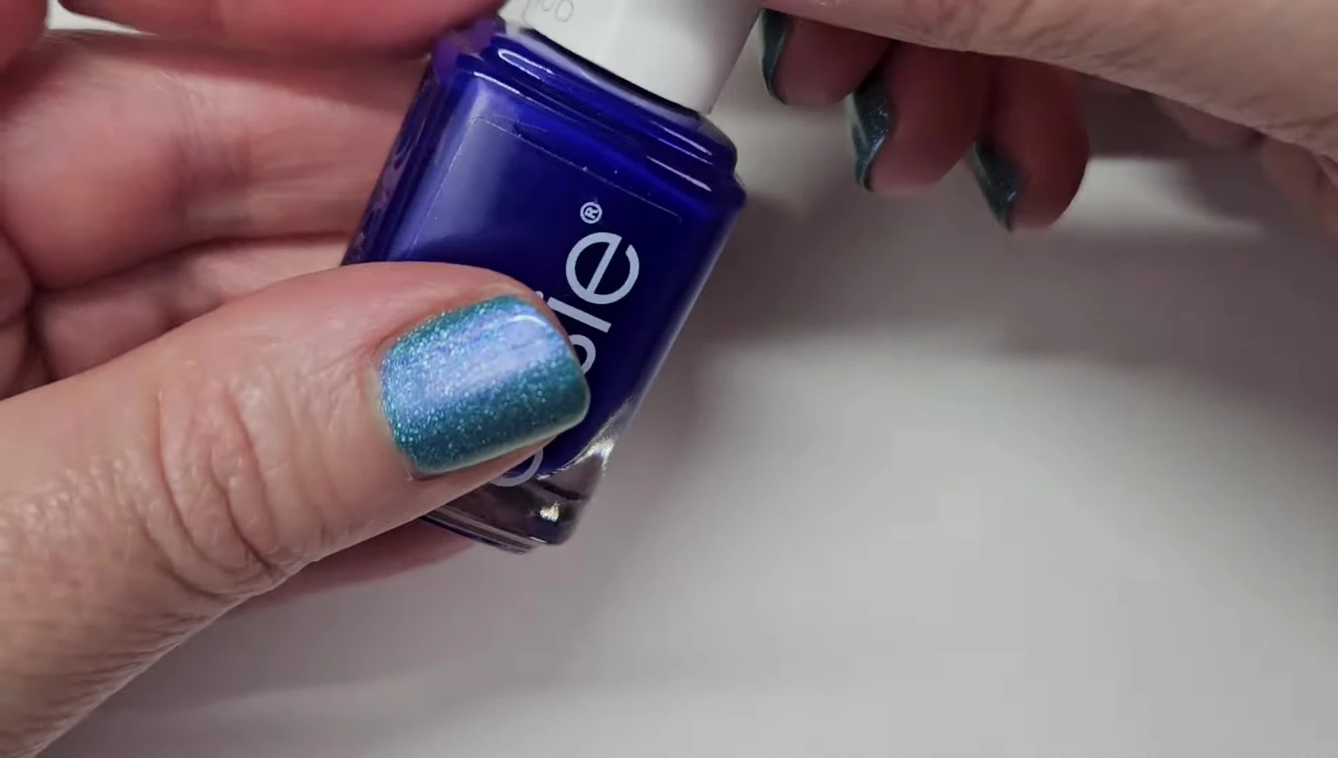 Bottle shot of Essie Brave and True nail polish.