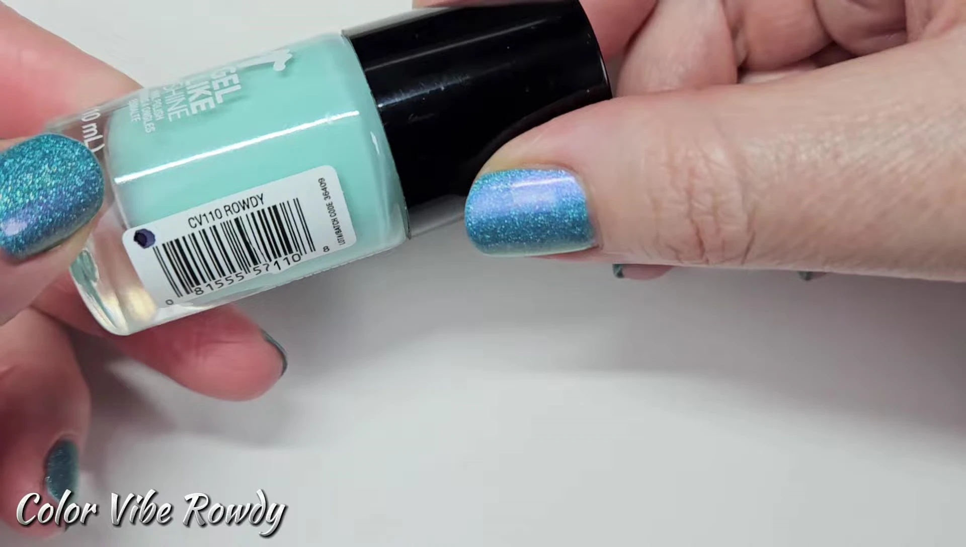 Bottle shot of Color Vibe Rowdy nail polish.