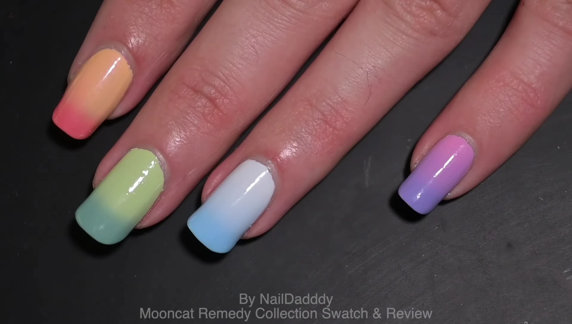 A manicure using the thermals and toppers