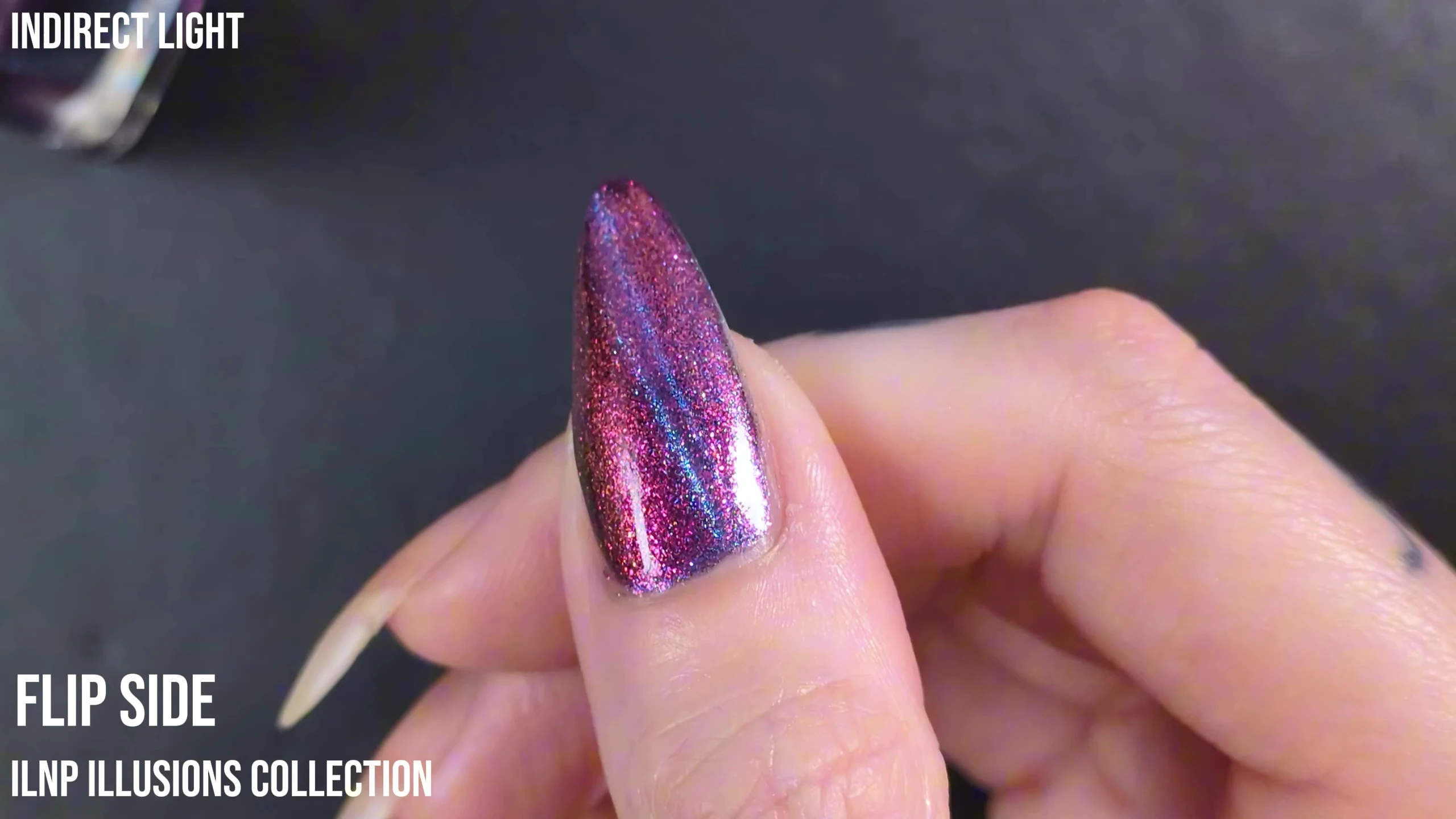 Flip Side nail polish velvet effect.