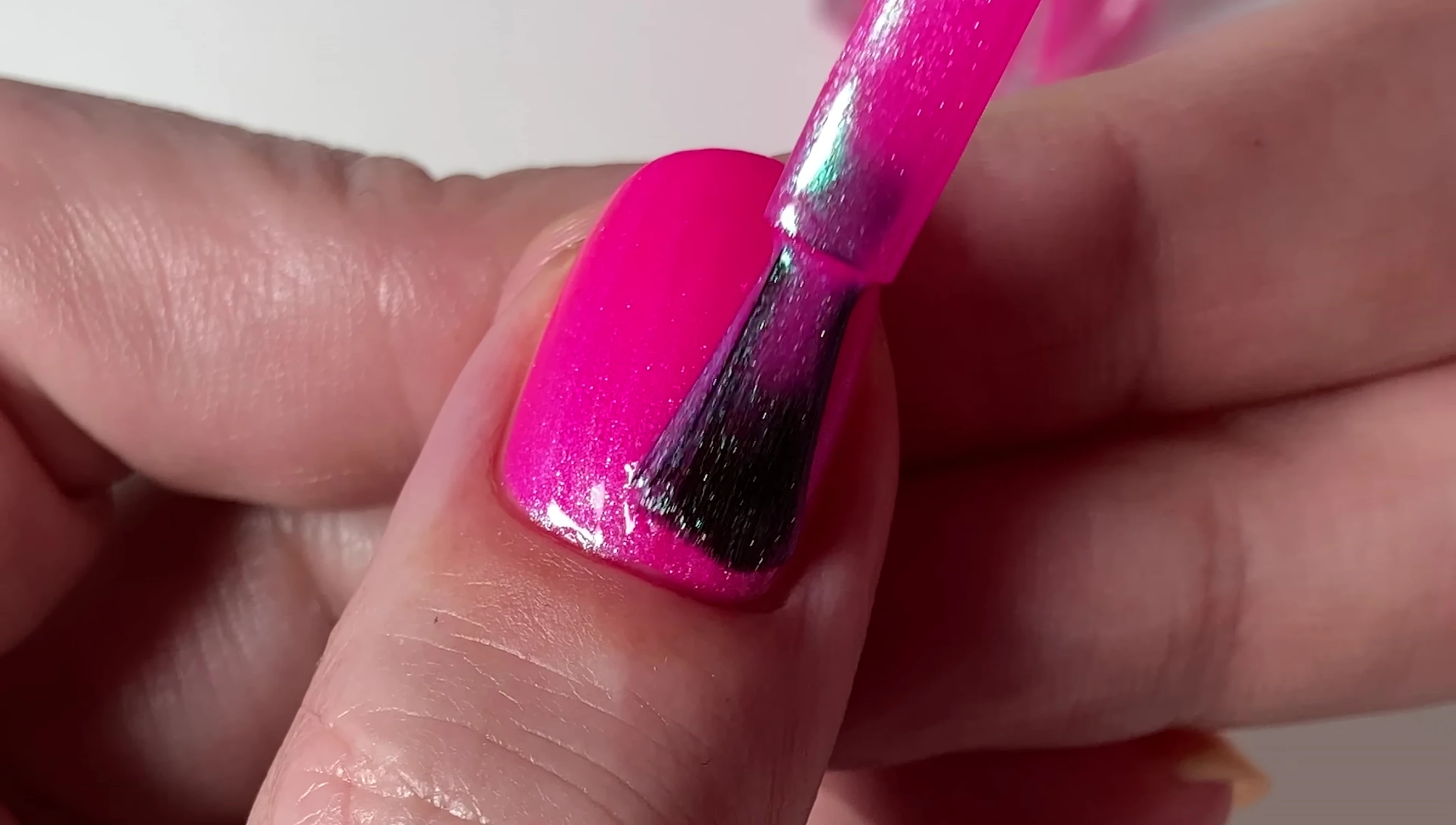 Clairvoyant nail polish, demonstrating the complexity of its shimmer.