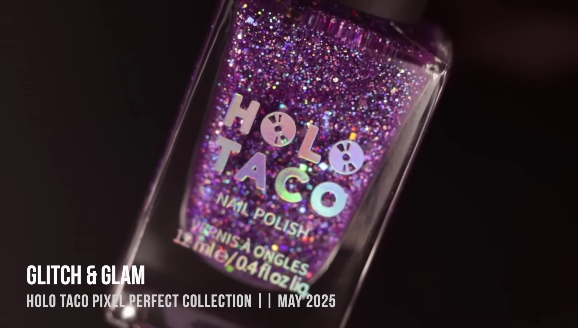 Swatch of Glitch and Glam nail polish