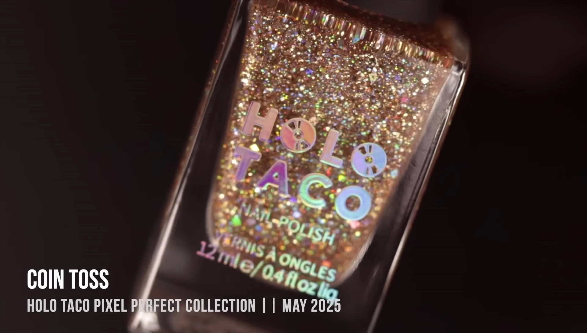 Swatch of Coin Toss nail polish
