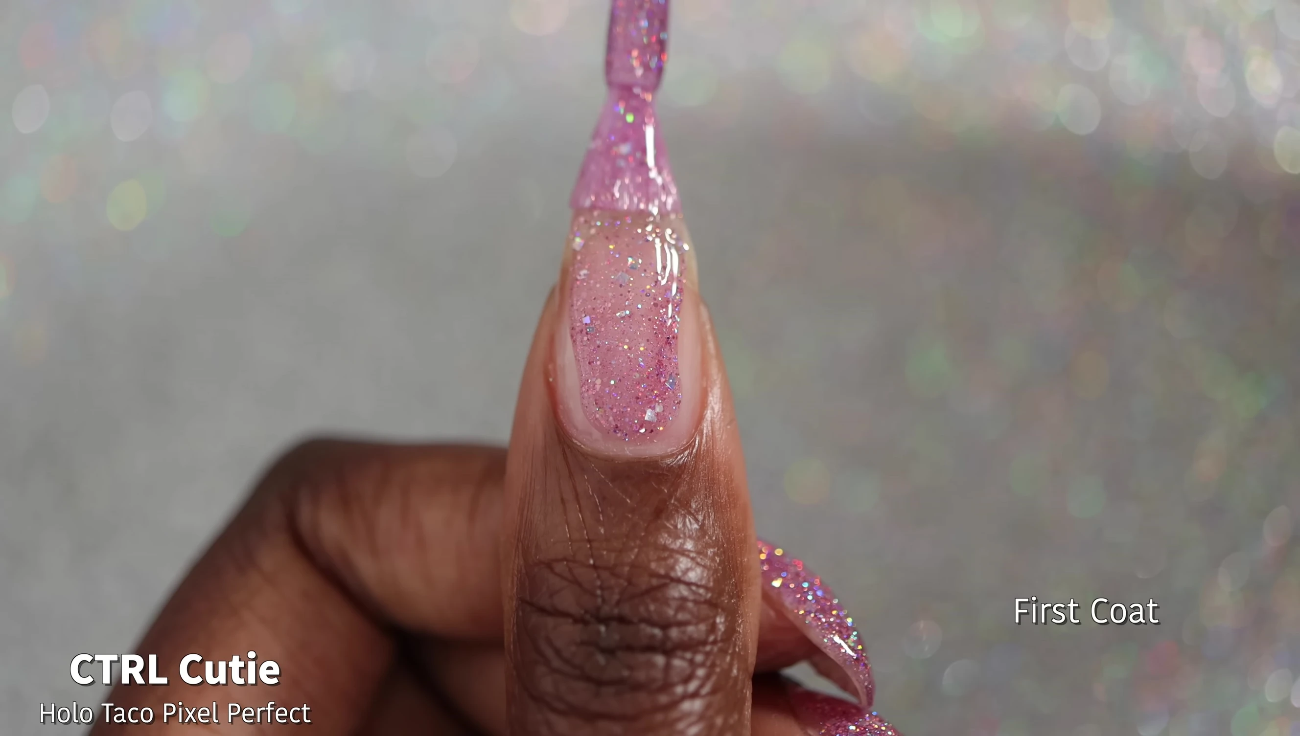 Close-up shot of Control Cutie nail polish