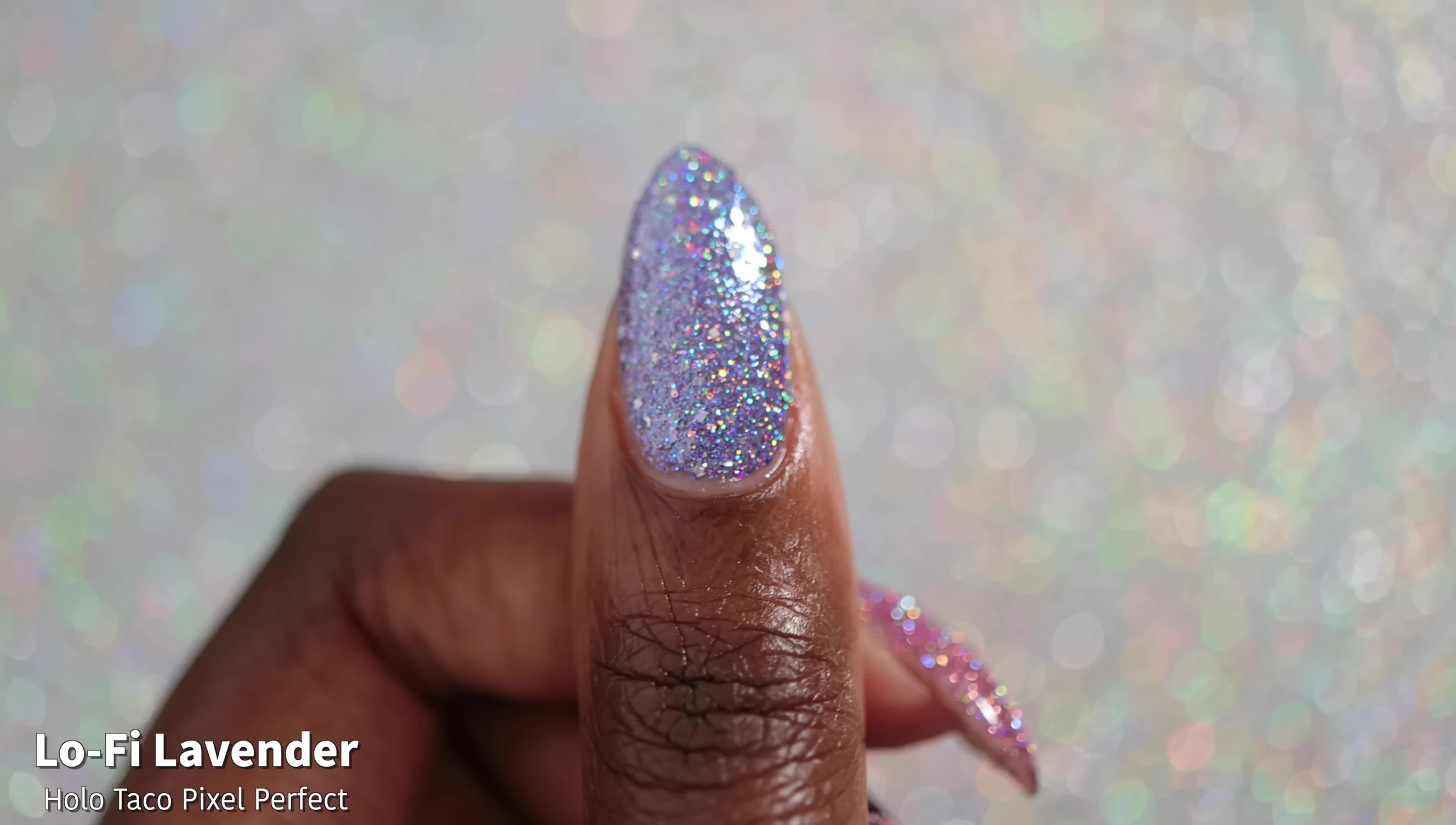 Full hand swatch of Loi Lavender