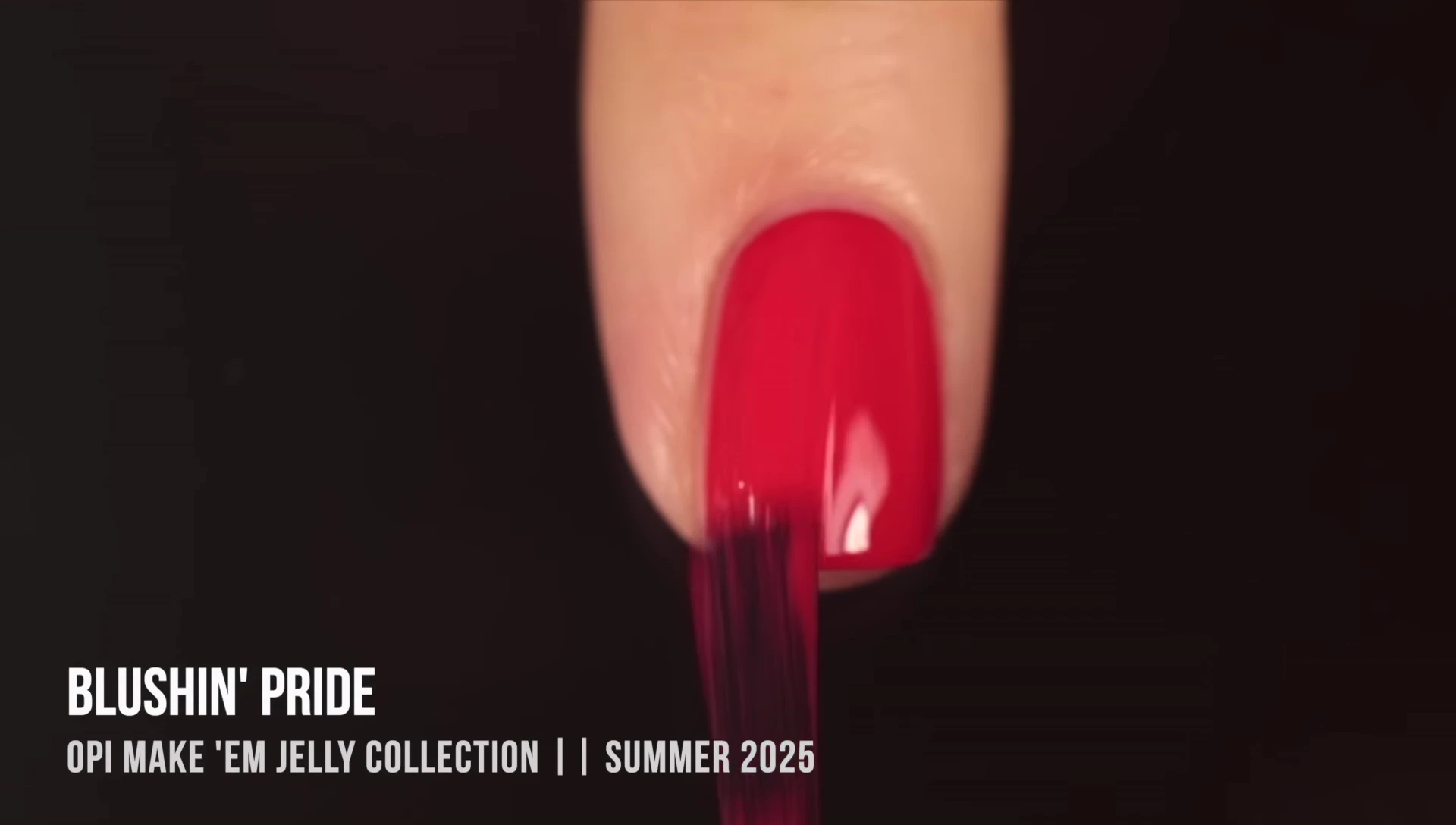 Close-up showcasing Blush and Pride's coral hue and unique formula.
