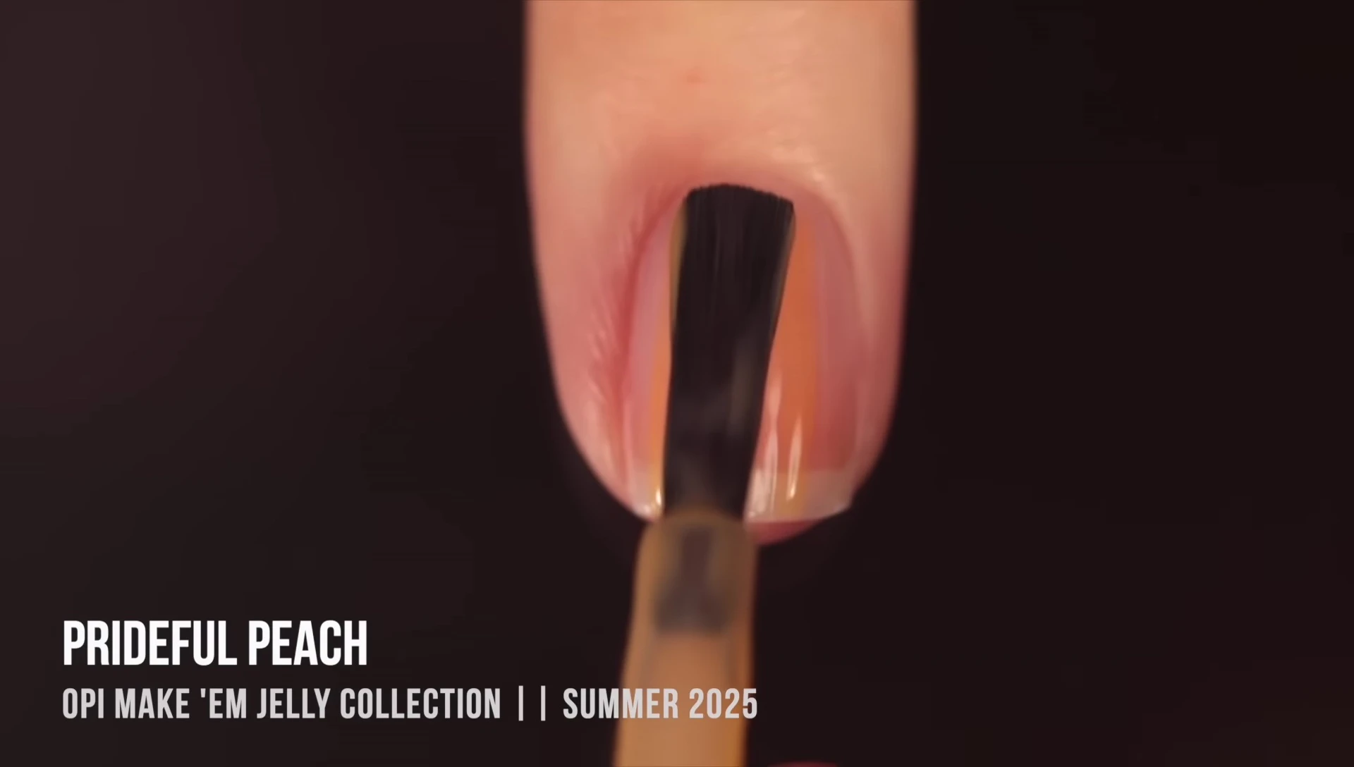 Bottle shot and nail swatch of Prideful Peach, showcasing the golden orange shade.