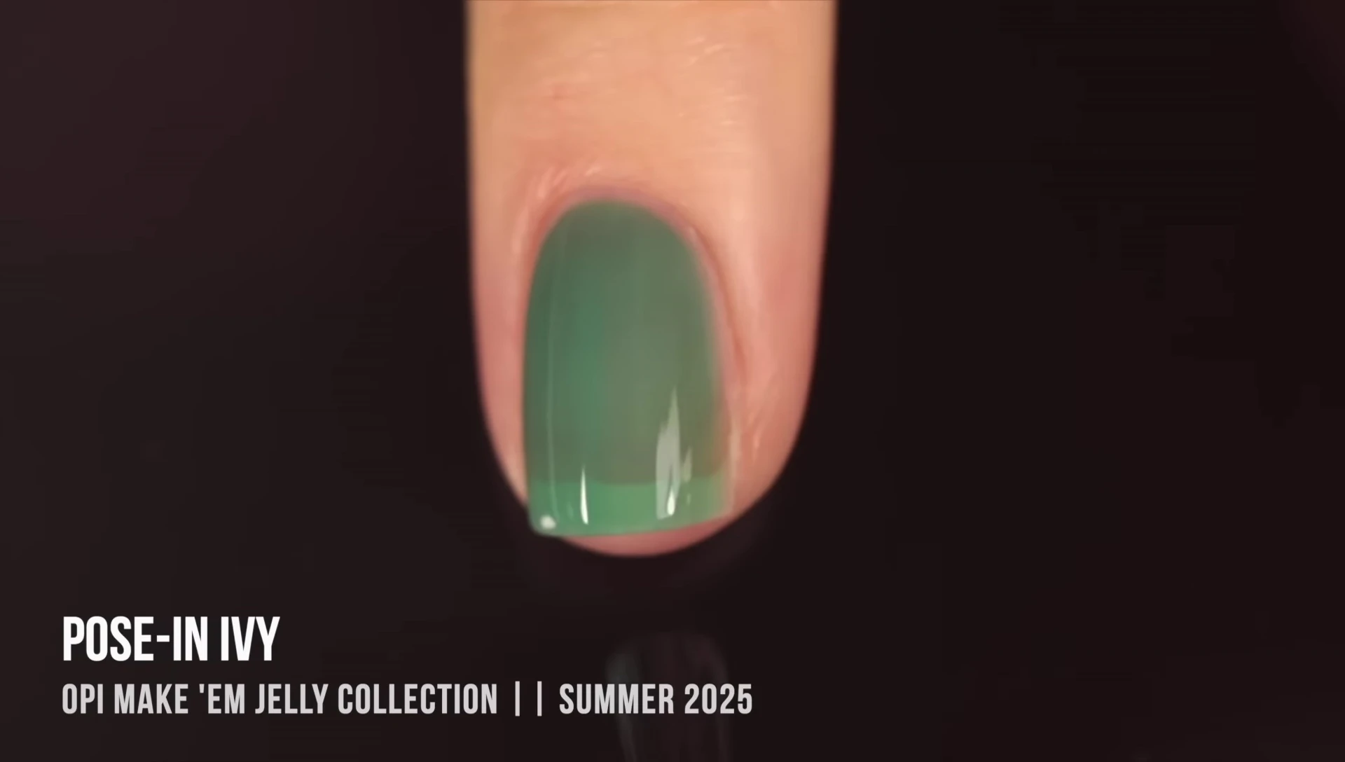 Close-up showcasing the unique, almost surreal quality of Pose and Ivy on nails.