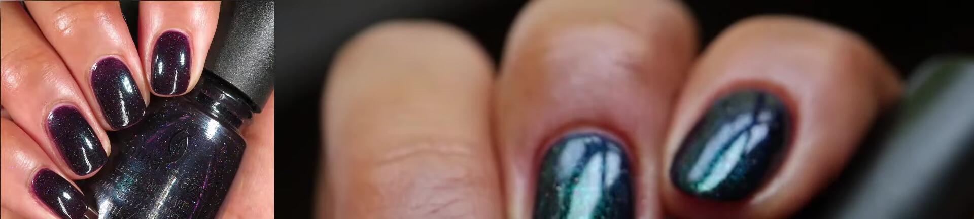 Comparison of Eye of the Tiger and China Glaze Private Side Eye