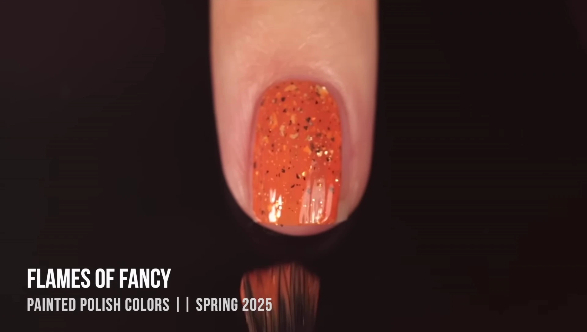 Swatch of Flames of Fancy nail polish