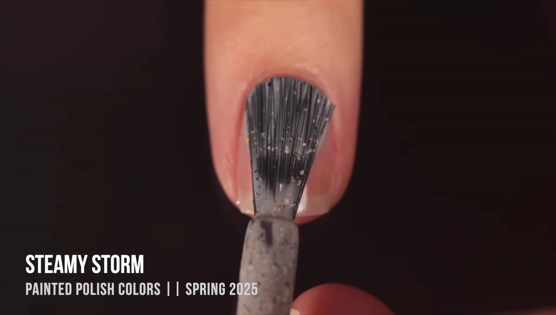Swatch of Steamy Storm nail polish