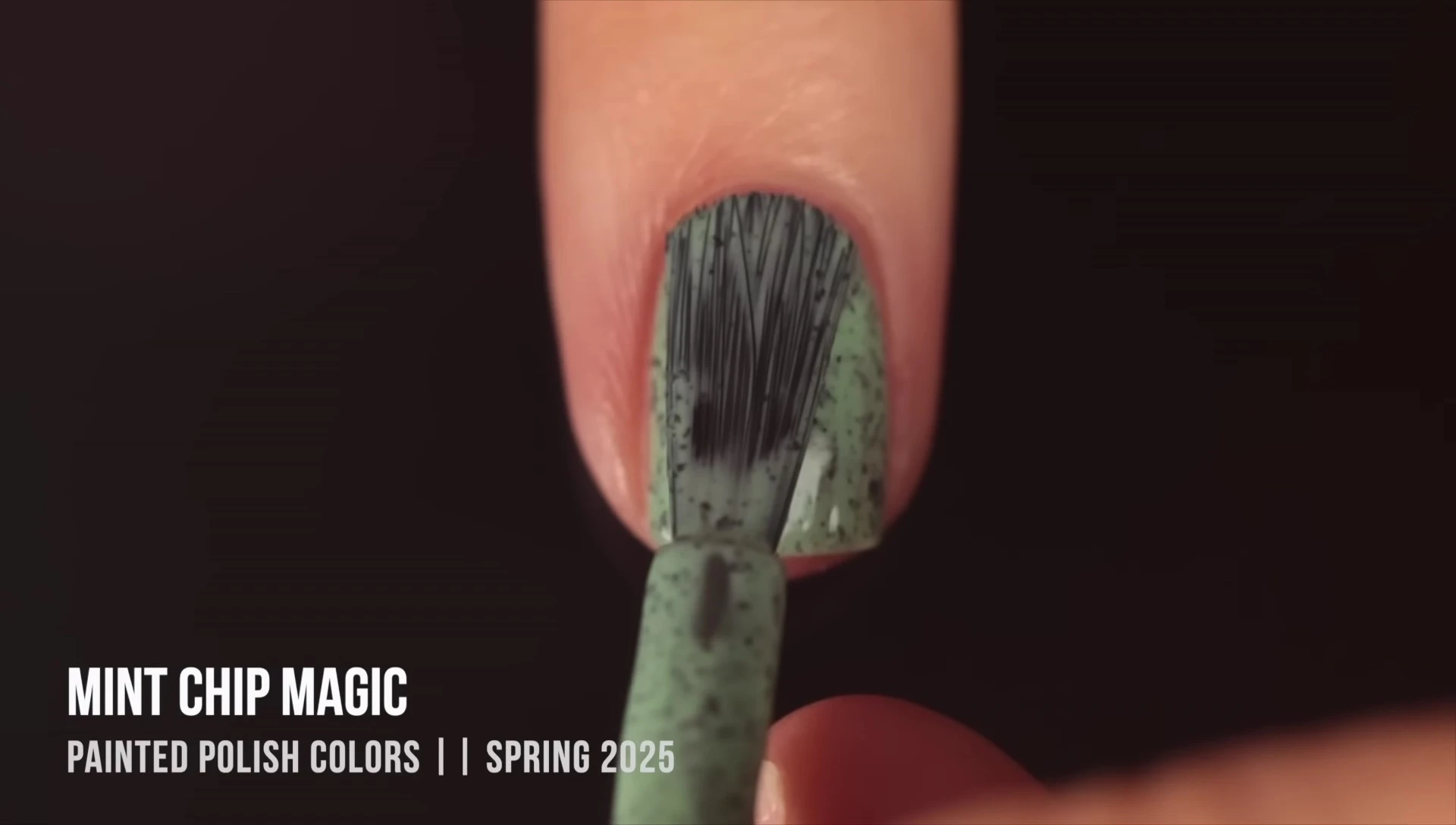 Swatch of Mint Chip Magic nail polish