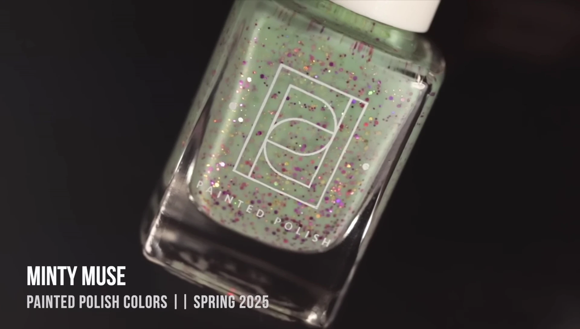 Swatch of Minty Muse nail polish