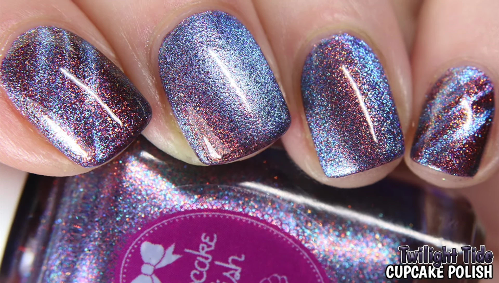 Cupcake Polish Twilight Tide swatch under studio lights