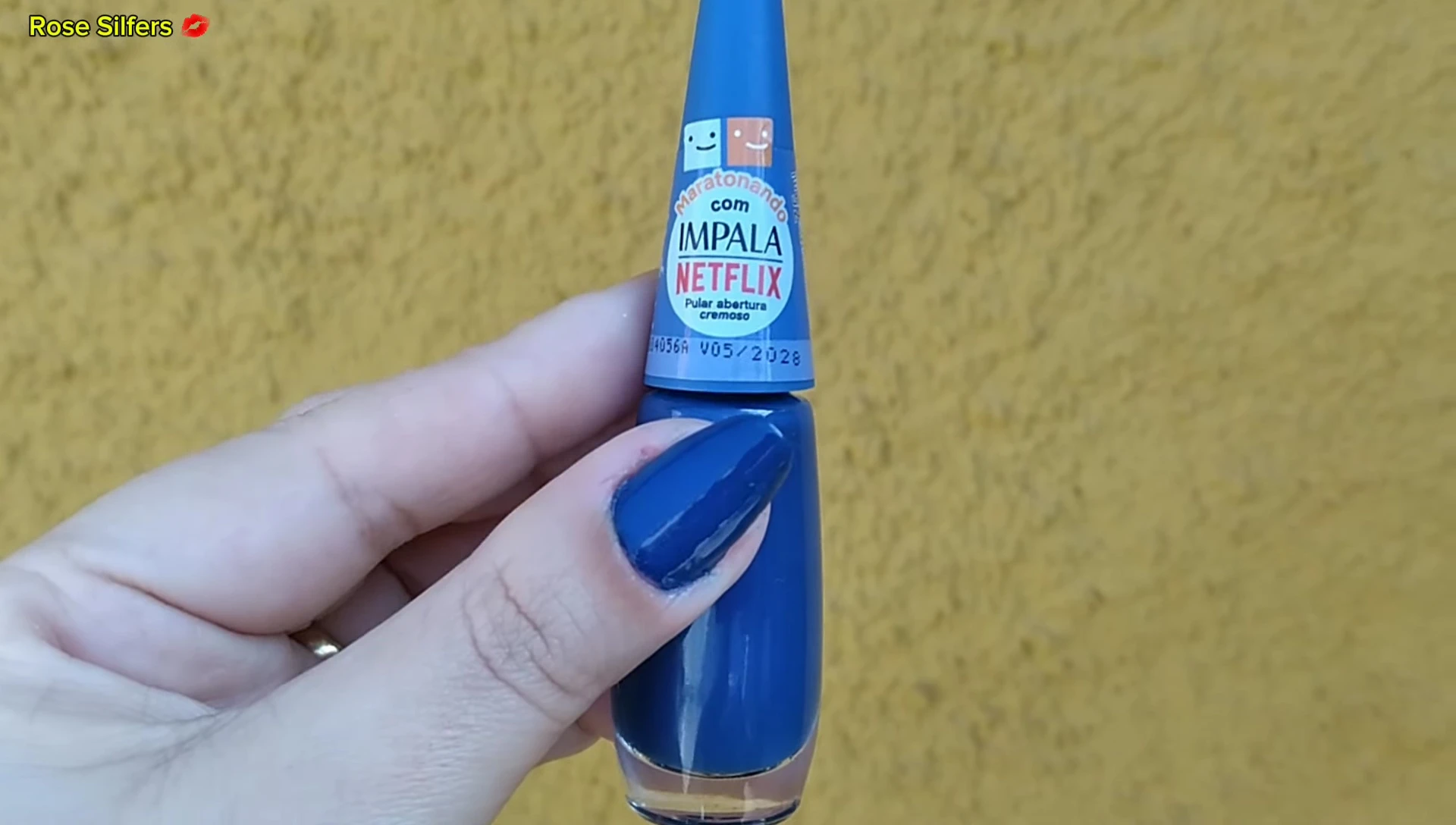 Nails with two coats of Polar Opening in daylight