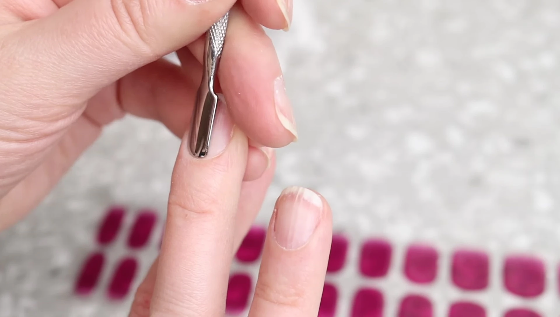 Recommendation to apply nail strips before bed