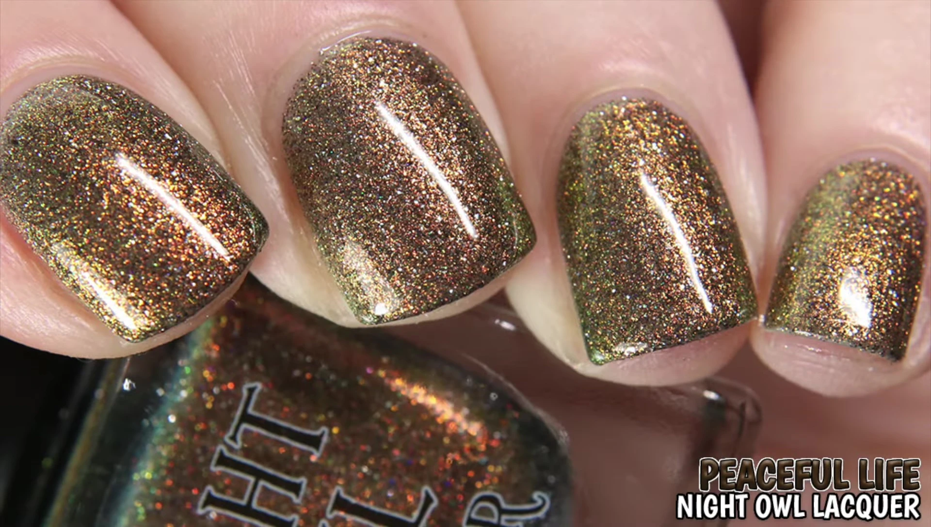 Bottle shot of Night Owl Lacquer Peaceful Life