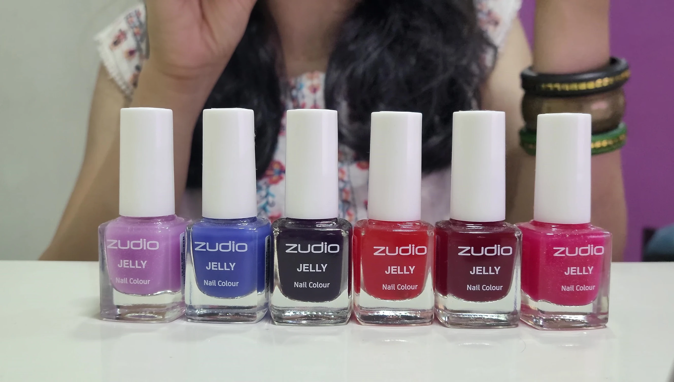Image showcasing the Korean glass skin nail trend.