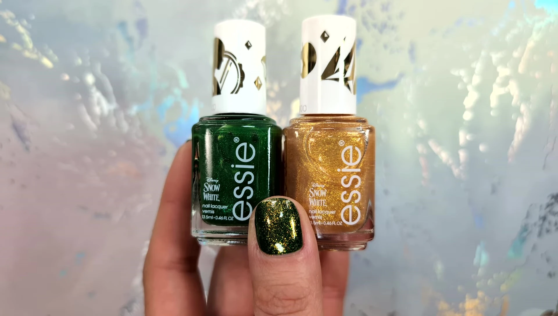 Hand model showcasing multiple shades from the collection.