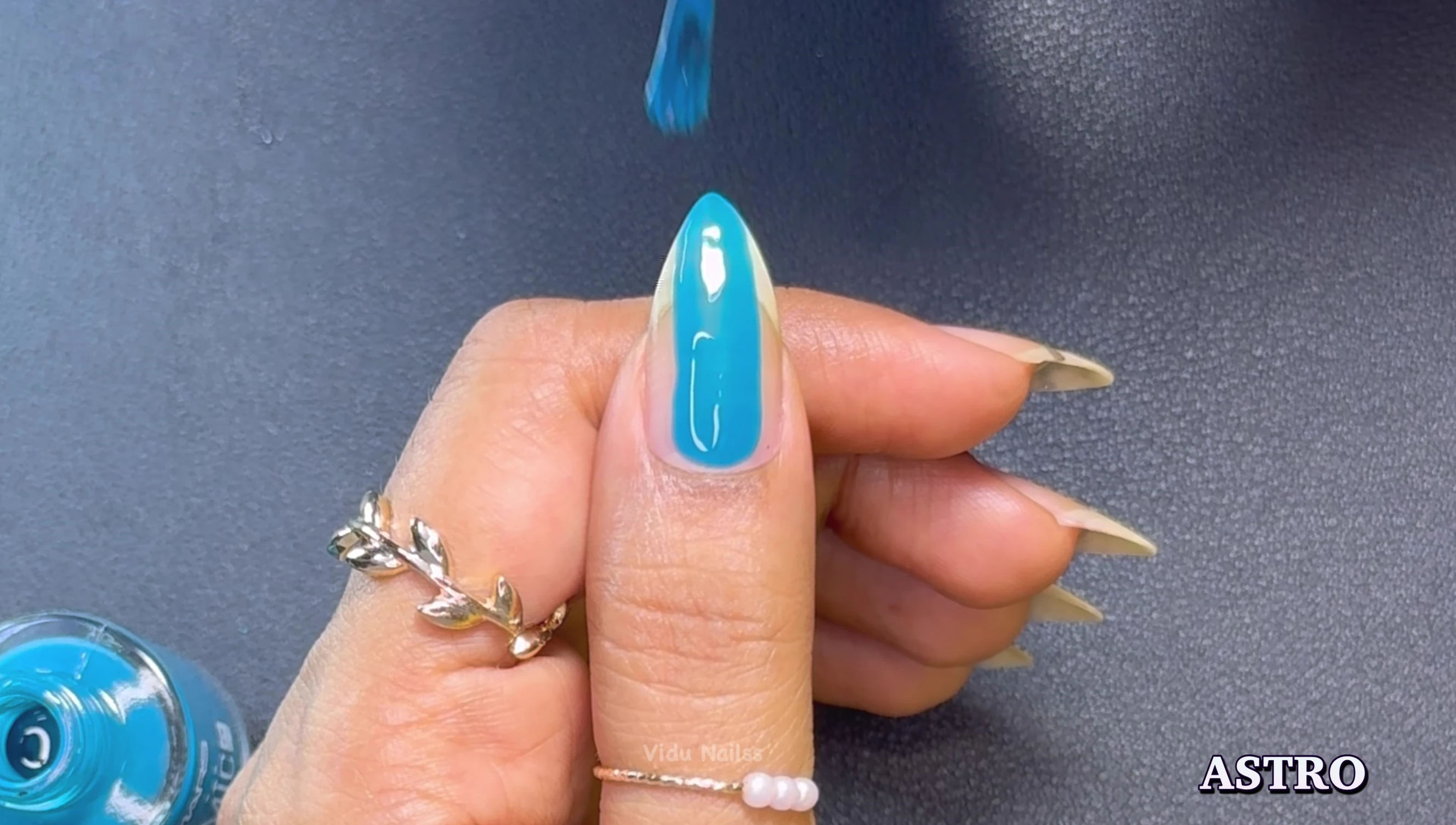 Close-up shot of Astro nail polish