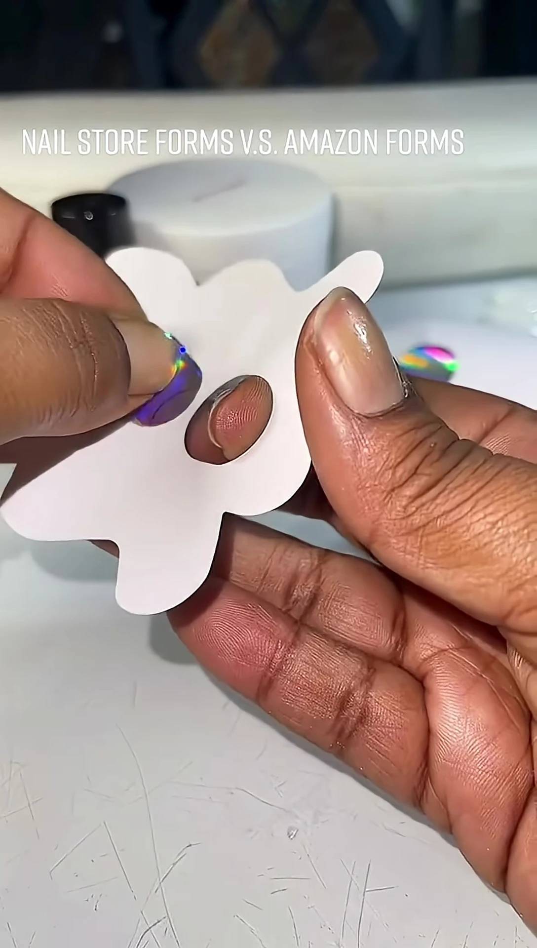 A close-up demonstrating the 'pop-out circle tab' feature for additional support.