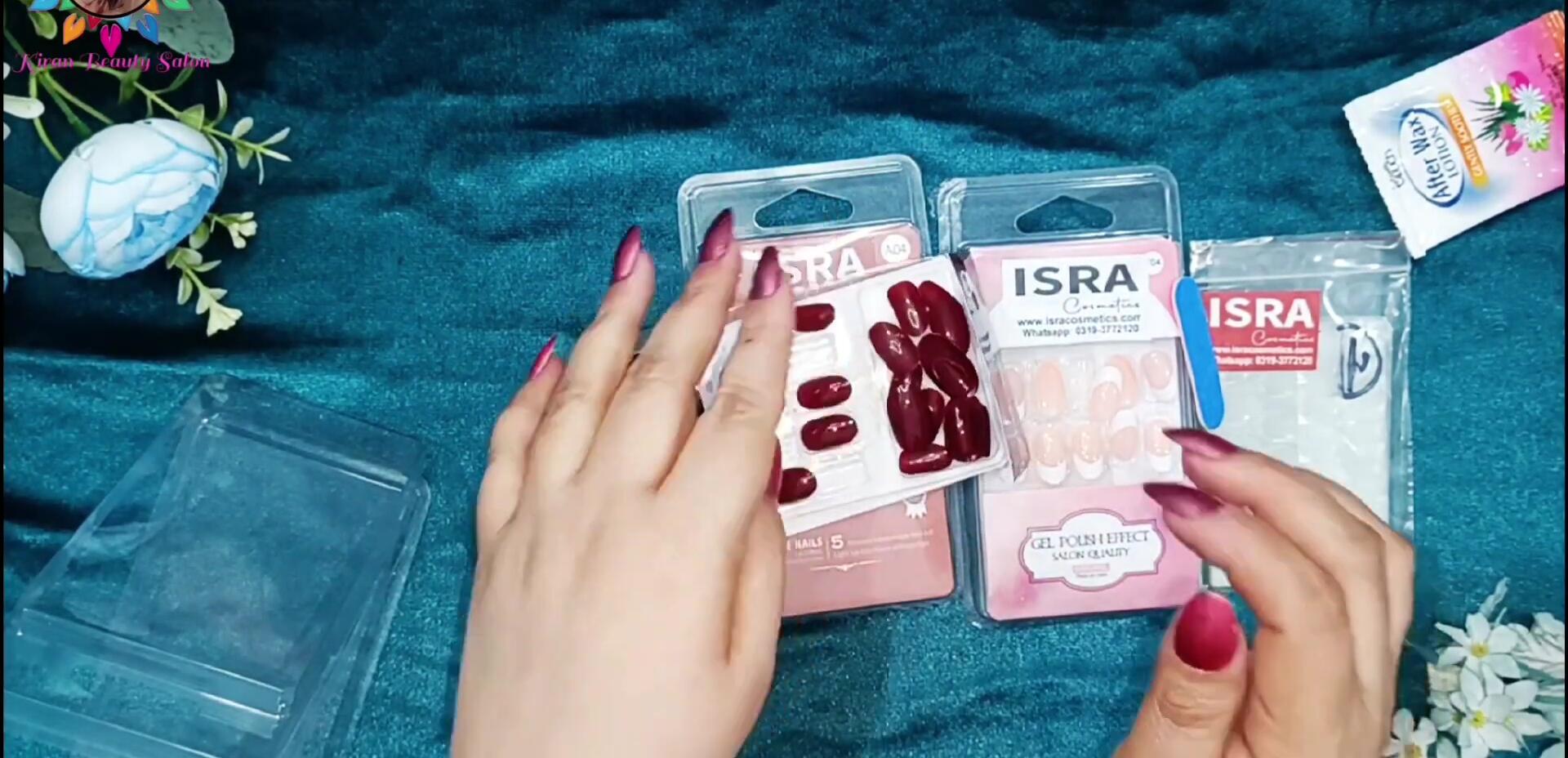Comparison of Isra Cosmetics nails with nails from local shop