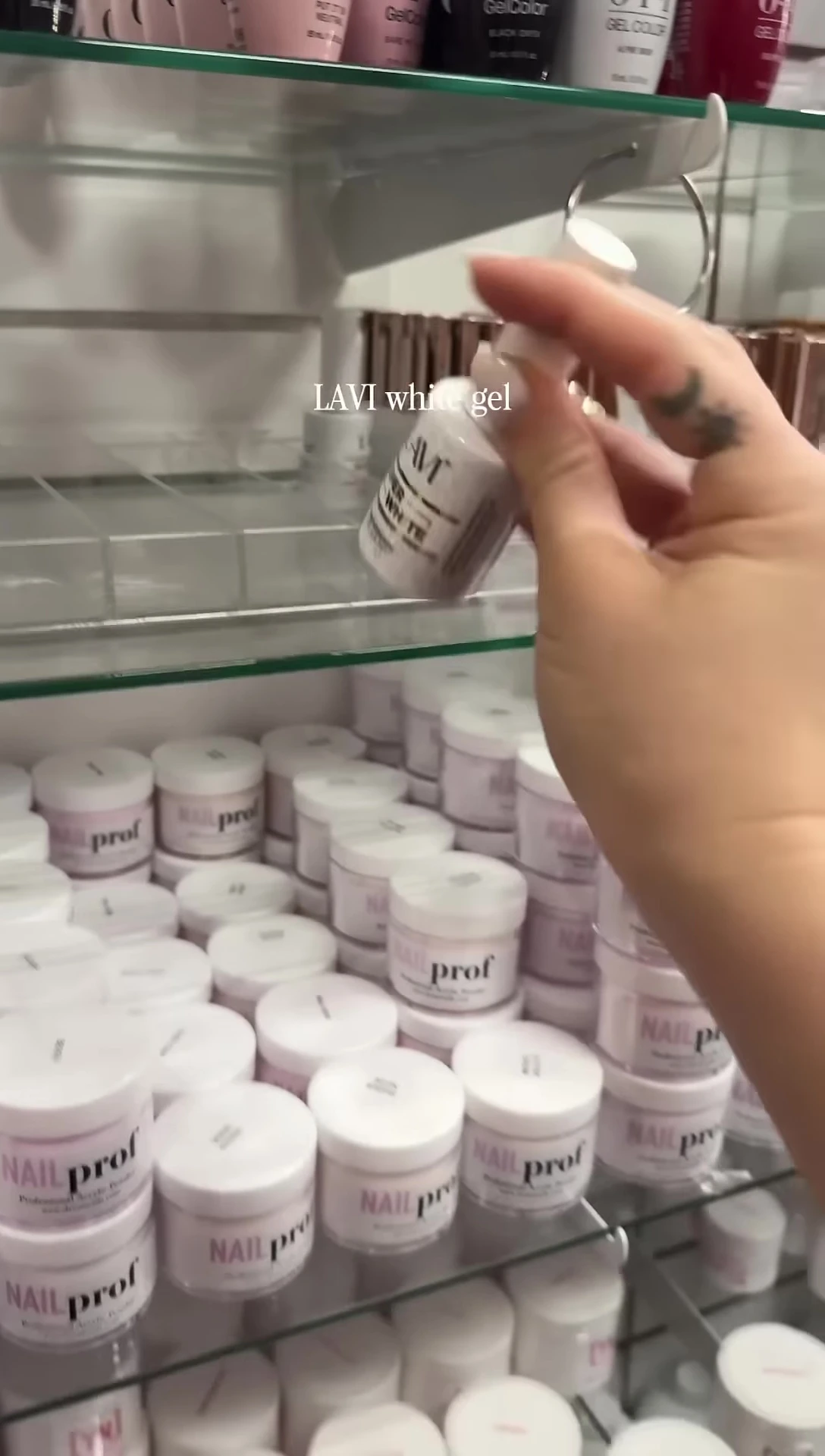 White and nude nail polish