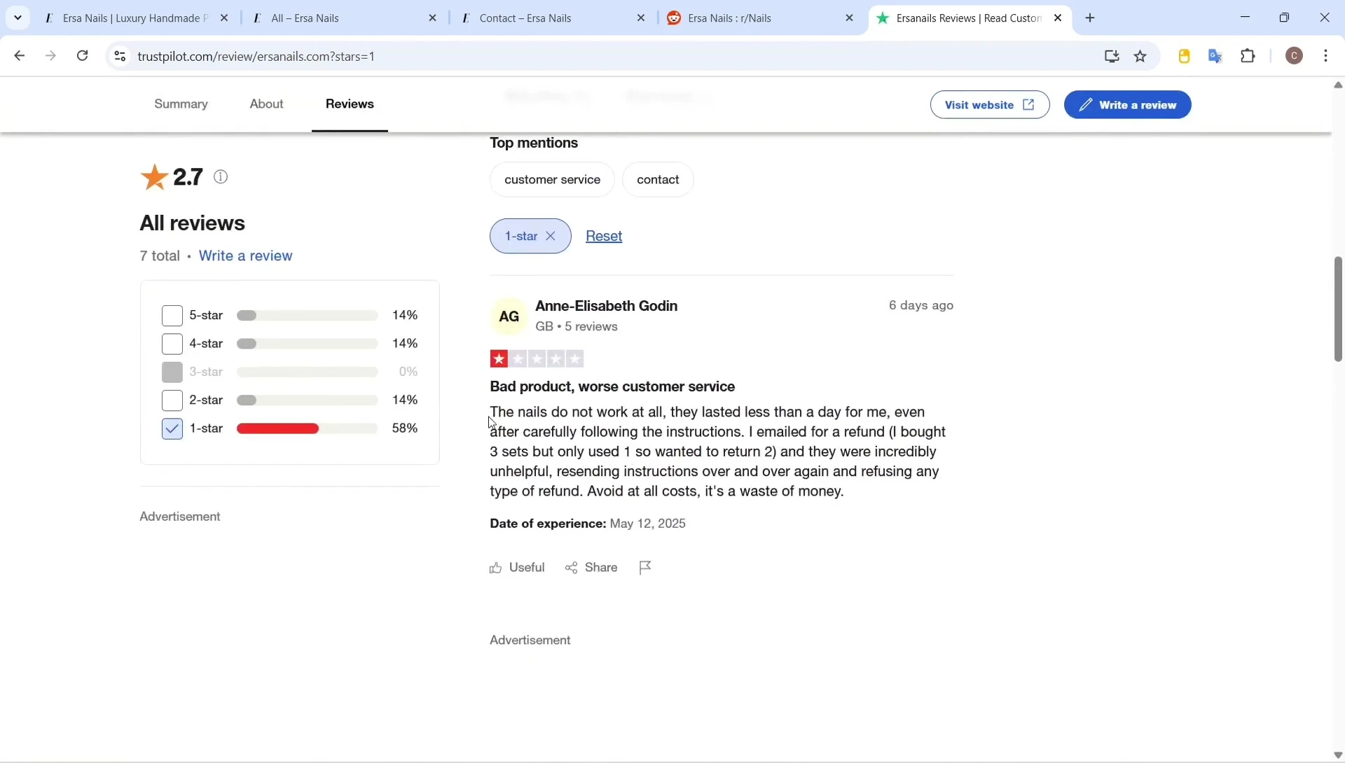 Screenshot showing the advertised glue and blue light application system.