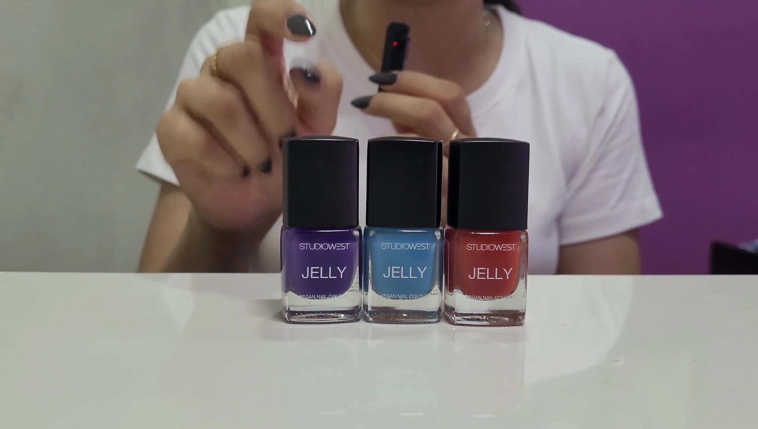 Blackberry shade on nails