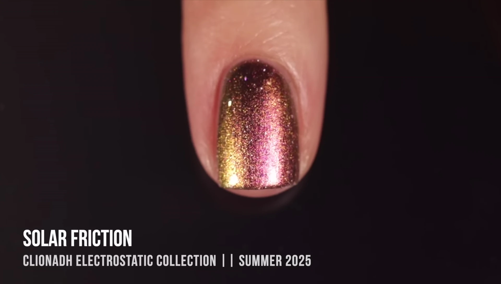 'Solar Friction' nail polish in velvet style