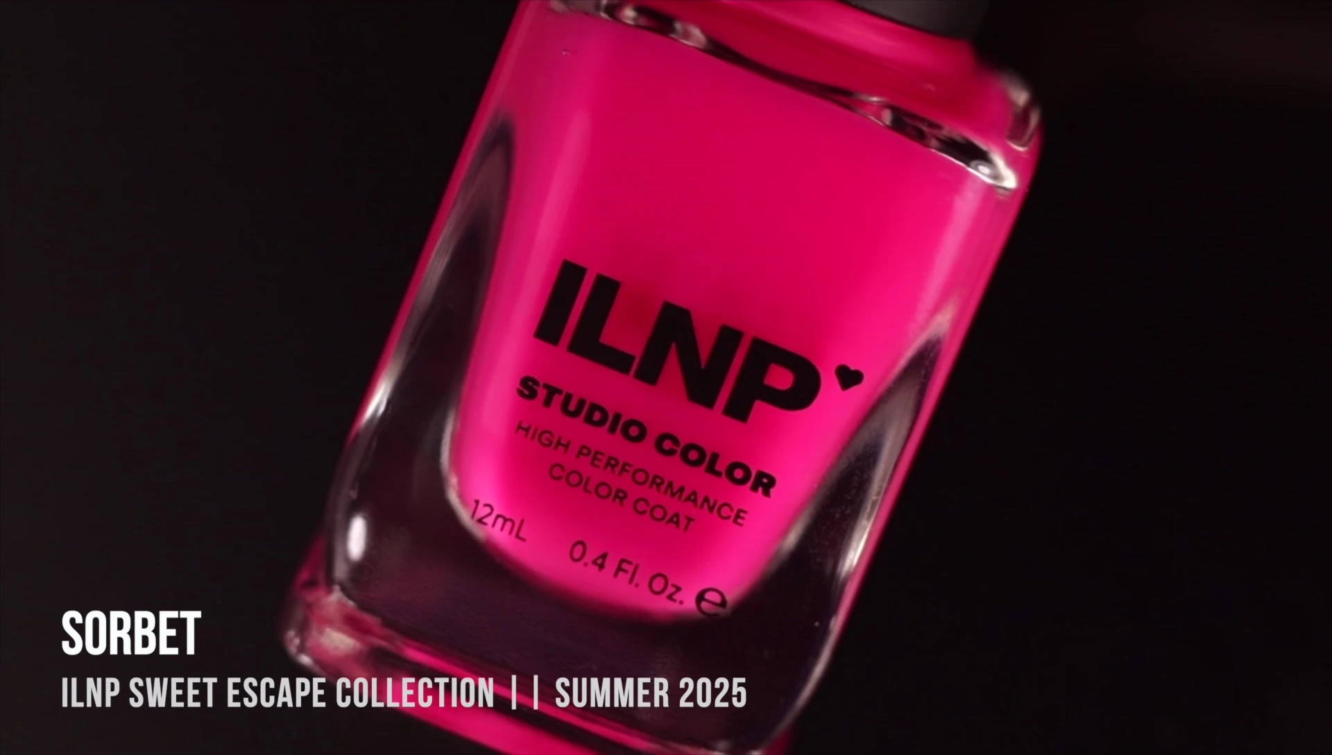 Close-up swatch of ILNP Sweet Escape 'Sorbet' nail polish