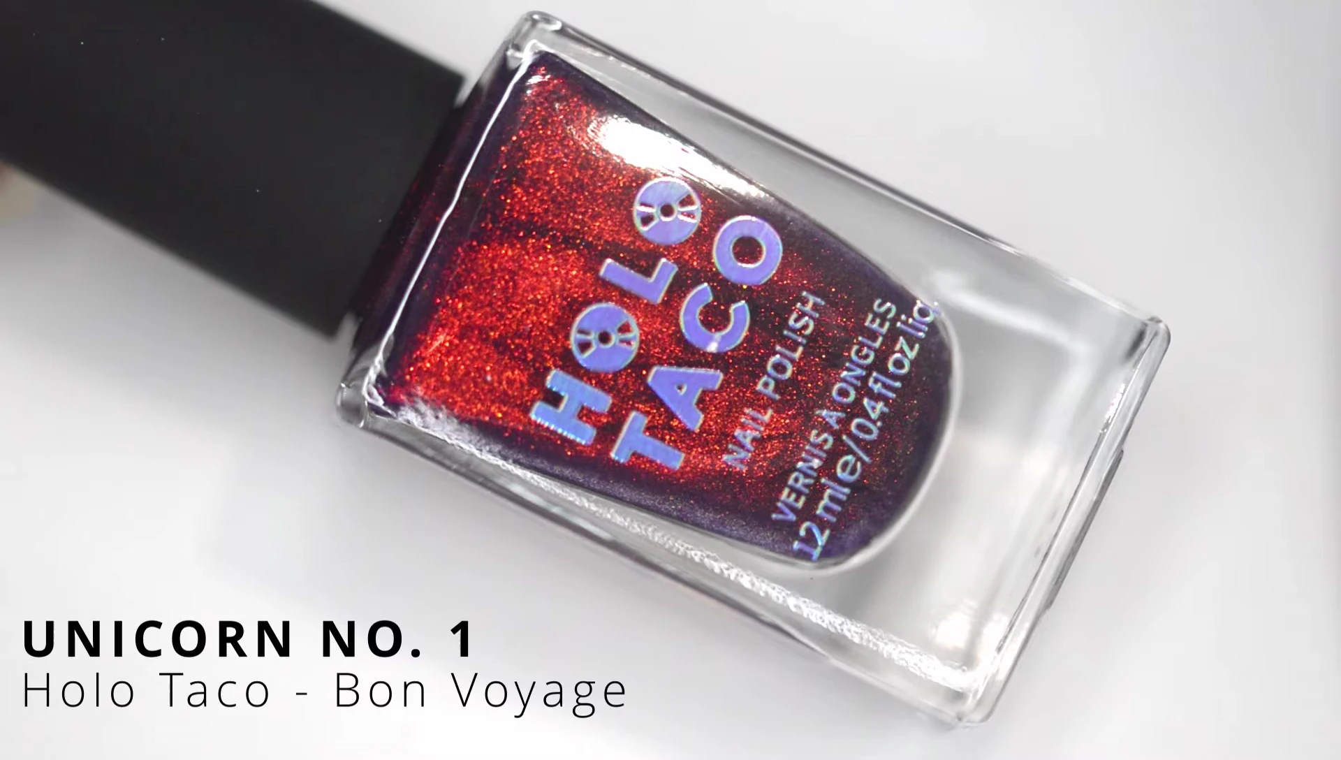 The Unicorn Number One polish bottle