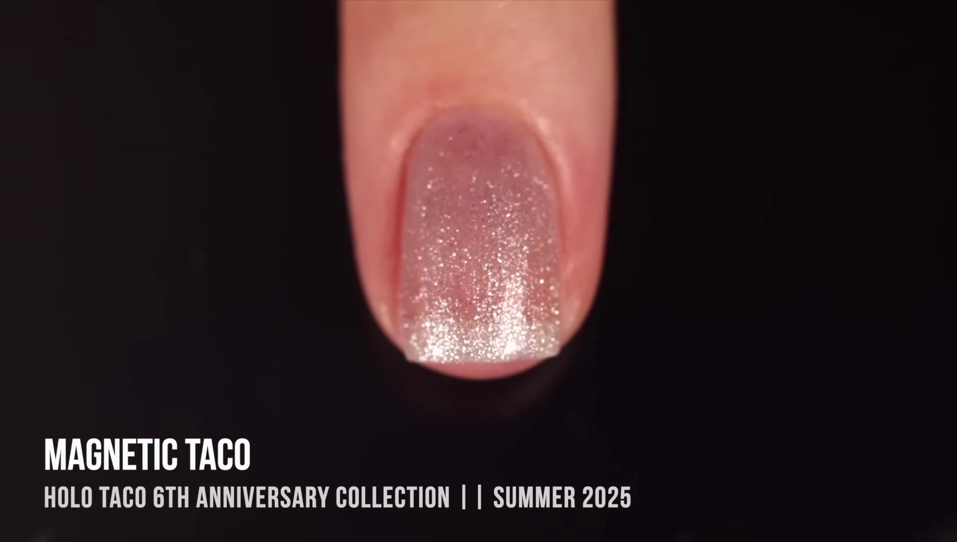 Demonstration of the Magnetic Taco top coat creating a velvet effect.